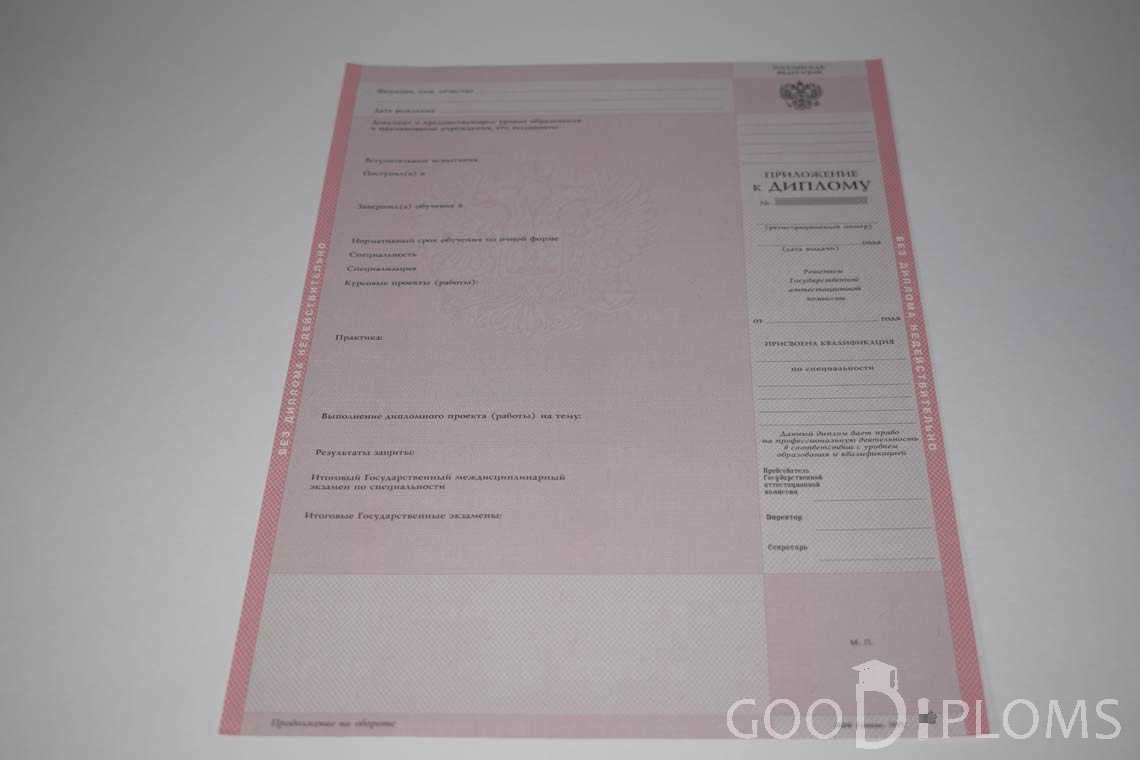 Приложение к Диплому Техникума период c 1997 по 2002 год - Кременчуг